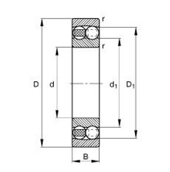 Pendelkugellager 1306 -TVH-C3 ID 30mm AD 72mm Breite19mm FAG-1