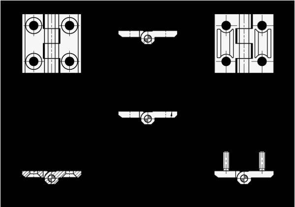 Scharniere, Edelstahl-1