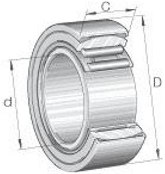 INA PNA17/35-XL, Einstell-Nadellager mit Innenring-1