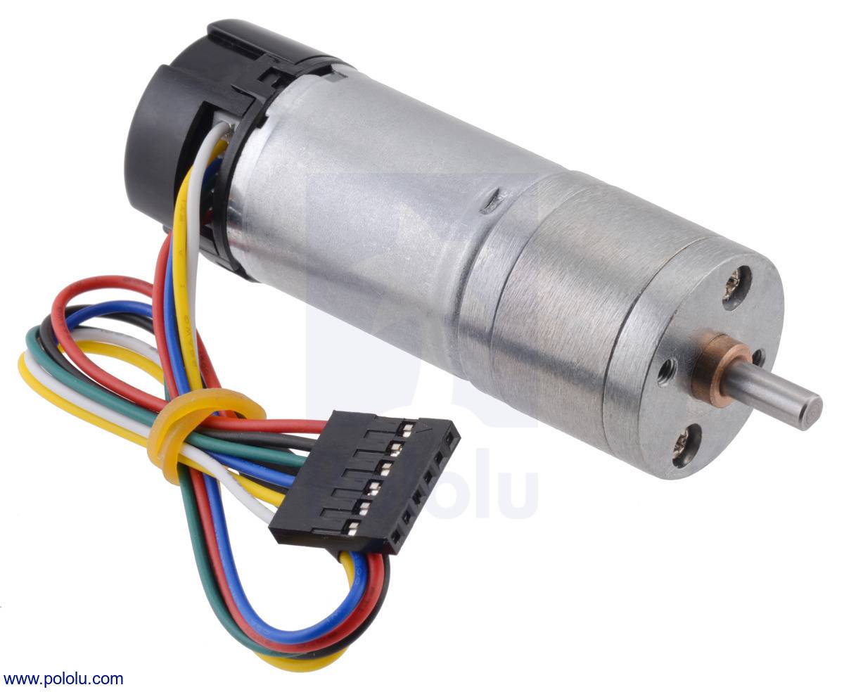 Pololu 20.4:1 Metal Gearmotor 25Dx65L mm LP 6V with 48 CPR Encoder-4