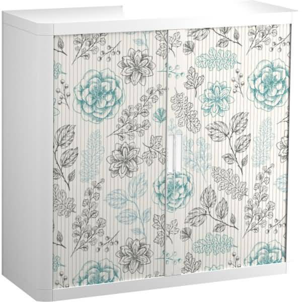 Rollladenschrank easyoffice BxTxH 86x37,5x104cm Botanik-0