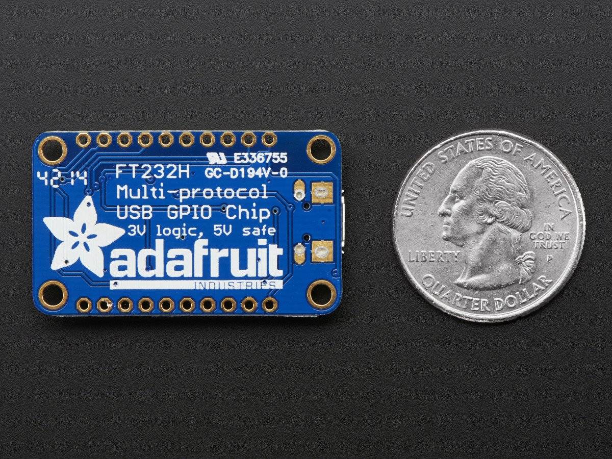 Adafruit FT232H Breakout - General Purpose USB to GPIO+SPI+I2C-0