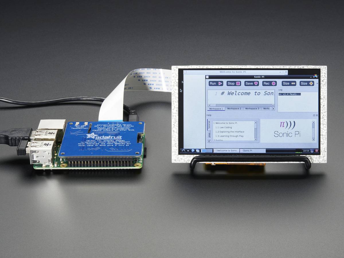 Adafruit DPI TFT Kippah for Raspberry Pi with Touch Support-3