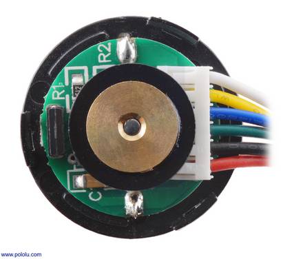 Pololu 4.4:1 Metal Gearmotor 25Dx63L mm LP 12V with 48 CPR Encoder