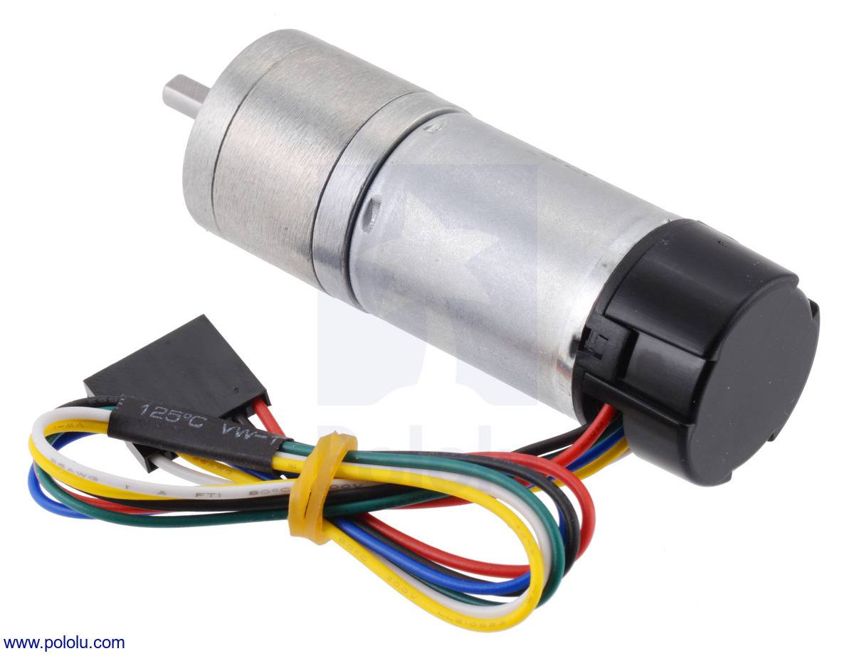 Pololu 34:1 Metal Gearmotor 25Dx67L mm HP 12V with 48 CPR Encoder-3