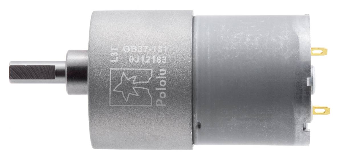 Pololu 131:1 Metal Gearmotor 37Dx57L mm 12V (Helical Pinion) 4746-5