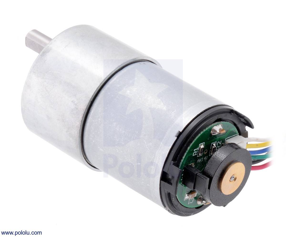 Pololu 19:1 Metal Gearmotor 37Dx68L mm 12V with 64CPR Encoder(Helical Pinion)-8