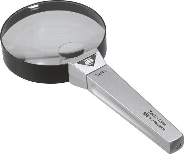 SCHWEIZER Handlupe Tech-Line Bifo 2 x / 4 x; Ø 90 / Ø 22,8 mm, bifokal, aplanatisch-2