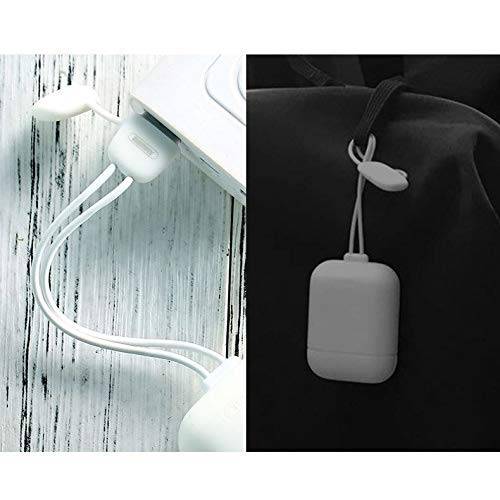 REMAX AirPods 360 Grad Vollschutz Silikon Schutztasche Hülle Case + USB Kabel kompatibel mit Kopfhörer Ultradünn 2gen / -3