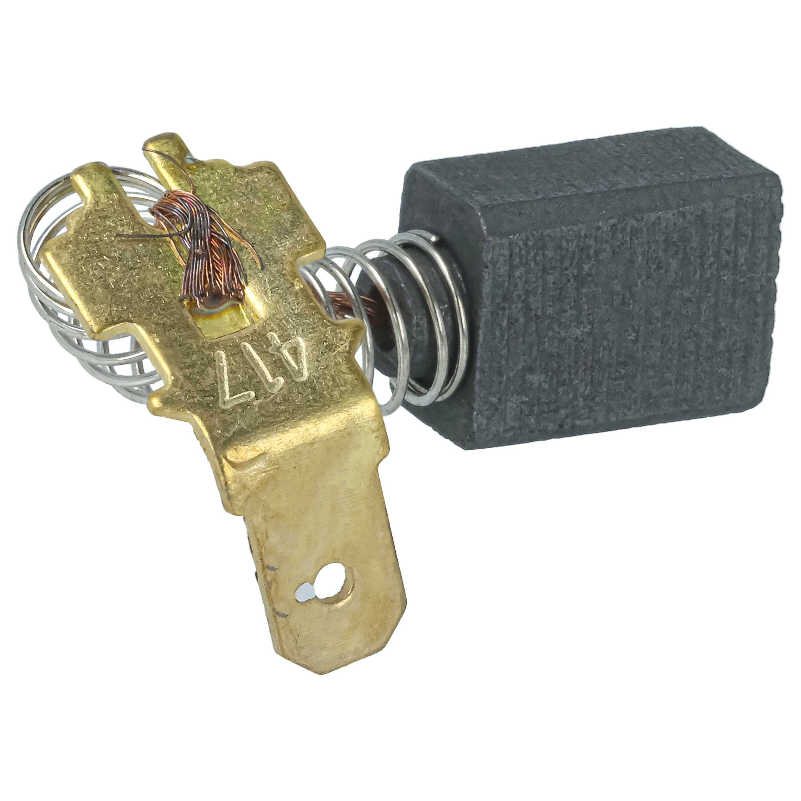 vhbw 2x Kohlebürste 6 x 9 x 12,3 mm Ersatz für Makita 191954-3, 195005-4, 643401-5, CB-401, 191910-3 für Elektrowerkzeug-1