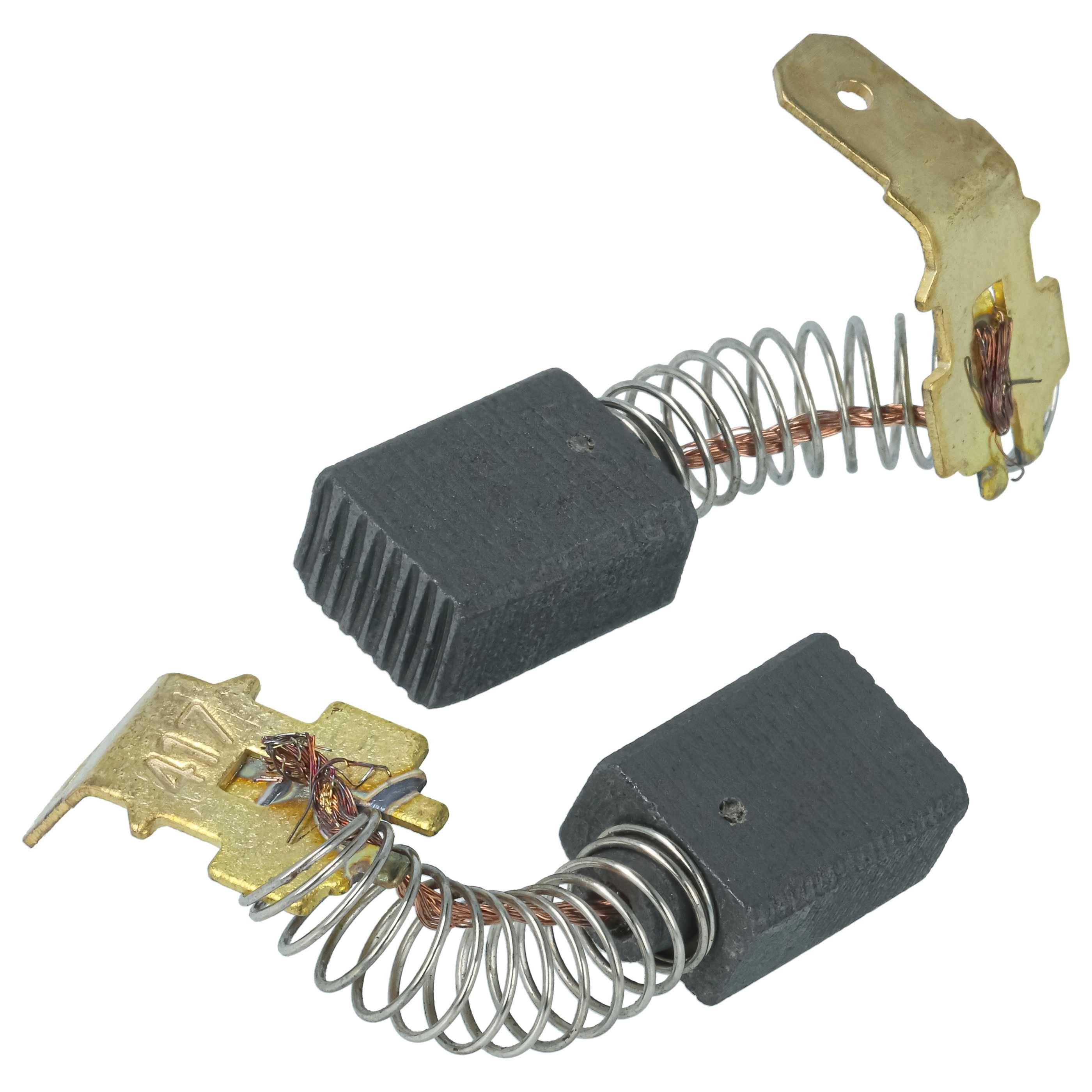 vhbw 2x Kohlebürste 6 x 9 x 12,3 mm Ersatz für Makita 191954-3, 195005-4, 643401-5, CB-401, 191910-3 für Elektrowerkzeug-0
