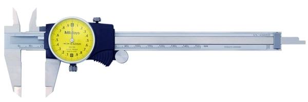MITUTOYO Uhren-Messschieber, 0-150mm, 0,02mm, 2mm/U, Metrisch, Nr. 505-730