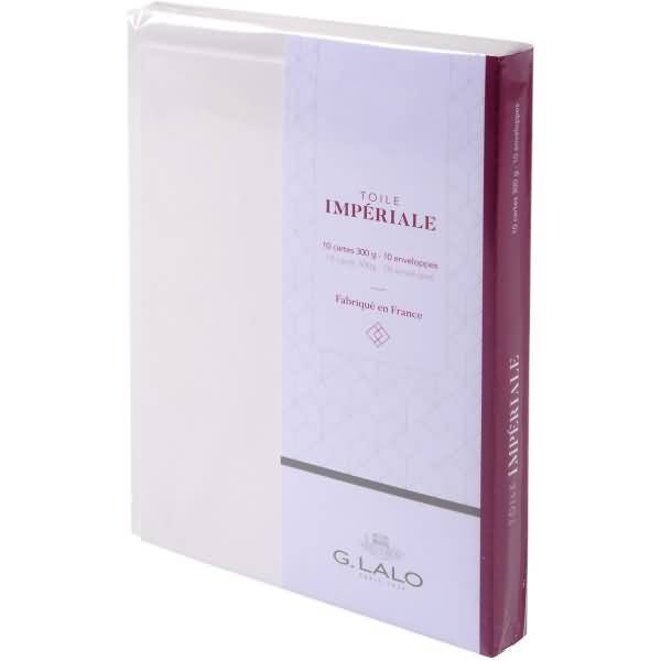 Karten & Umschläge Toile Imperiale C6 VE=10 Stück weiß-0