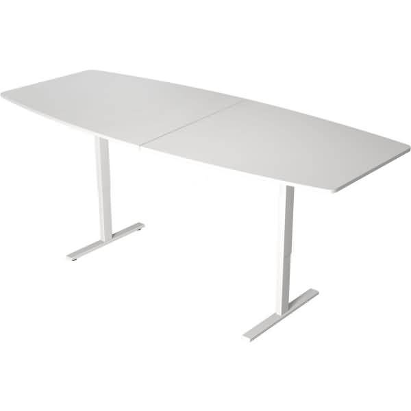 Konferenztisch Move 3 250x100cm höhenverstellbar bis 120cm weiß-0