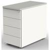 Standcontainer M-ove H720-760xB430xT800mm lichtgrau m.4 Schubl.KERKMANN