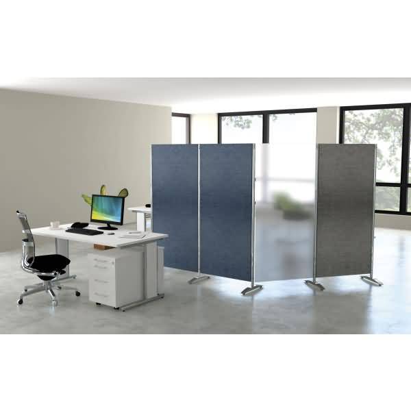 kerkmann Textilwand/Stellwandsystem Metropol, blau-1