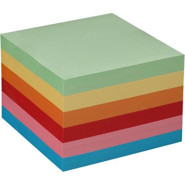 Zettelkasten-Ersatzeinlage 9,8x9,8cm 700 Blatt farbig-0