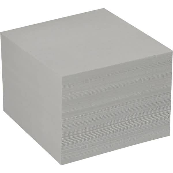 Zettelkasten-Ersatzeinlage 9x9cm ca. 700 Blatt graues Recycling Papier