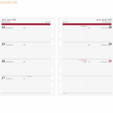 rido idé Kalender-Einlage "Wochenkalendarium" 2020 (6280145)