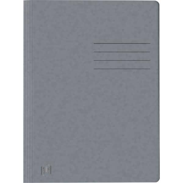 Schnellhefter Top File+ A4 Karton 390g kaufm. und Amtsheftung grau-0
