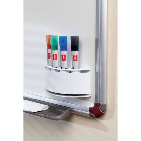 Stiftehalter halbrund magnethaftend für 4 Marker 20mm weiß-1