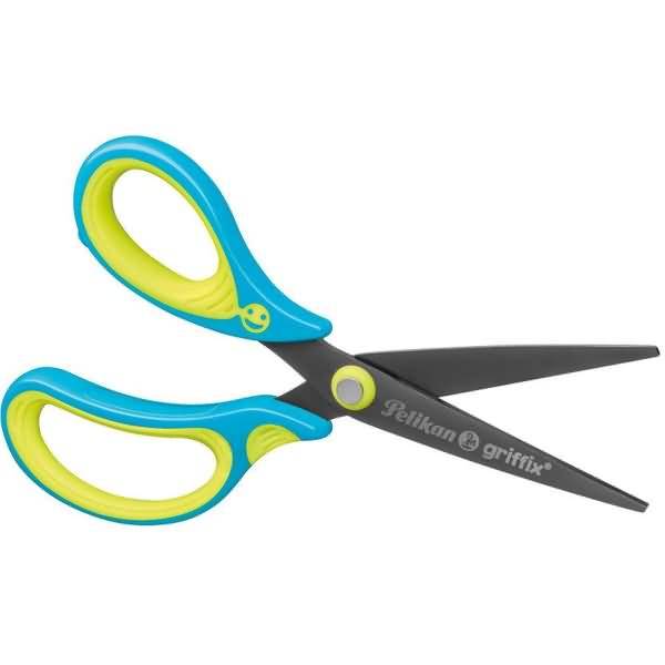 Schulschere griffix links spitz neon Fresh Blue-1