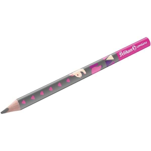Schreiblernbleistift Combino dick B pink Faltschachtel