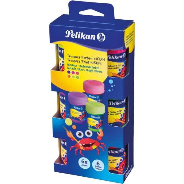 Schulmalfarben VE=6 Farben 20ml neon-0