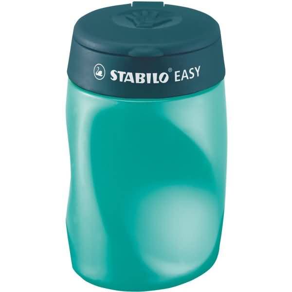 STABILO EASYsharpener, Manueller Bleistiftspitzer, Farbe Petrol, Kunststoff, Stahl, Linkshändig, CE-1
