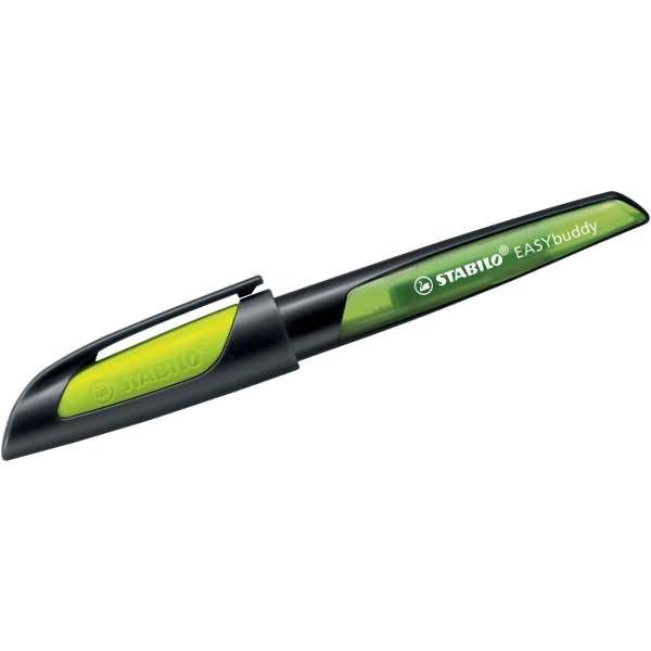Schulfüller Easybuddy Feder L schwarz/limette-1