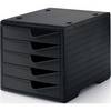 Ablagebox 5 Schubl.schwarz/schwarz Polystyrol H255xB270xT340mm STYRO