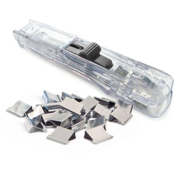 Klammernspender Supaclip 40 transparent incl. 25 Clips Edelstahl-1