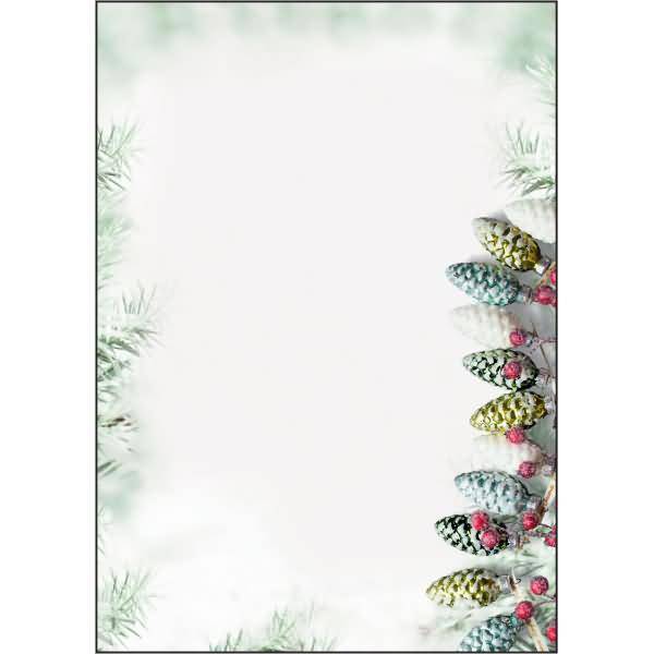 Weihnachts-Motiv-Papier A4 90g Christmas Garland VE=100 Blatt