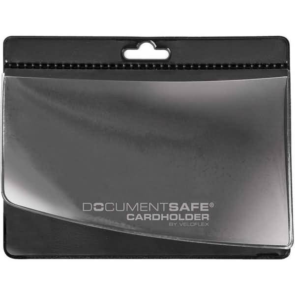 Document Safe Cardholder 95x75mm PVC matt schwarz-0