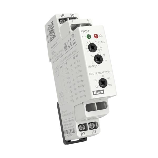 ELKO EP RHT-1 Hygrothermostat, 0 bis +60°C, 50-90% rF, 24-240V AC/DC, 16A
