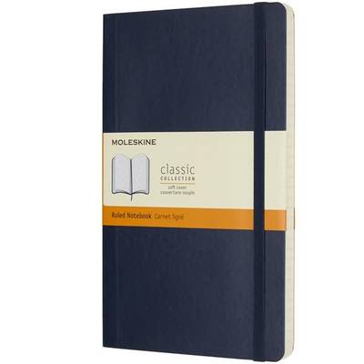 Notizbuch Large A5 liniert Softcover saphir-0