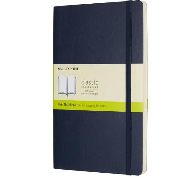 MOLESKINE - Notizbuch Classic Collection ca. DIN A5 blanko saphir Softcover 1 St. - Bürokleinmaterial - A5-0