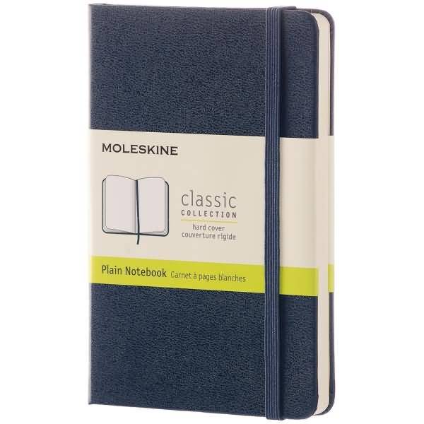 Notizbuch Pocket A6 blanko Hardcover 96 Blatt saphir-0