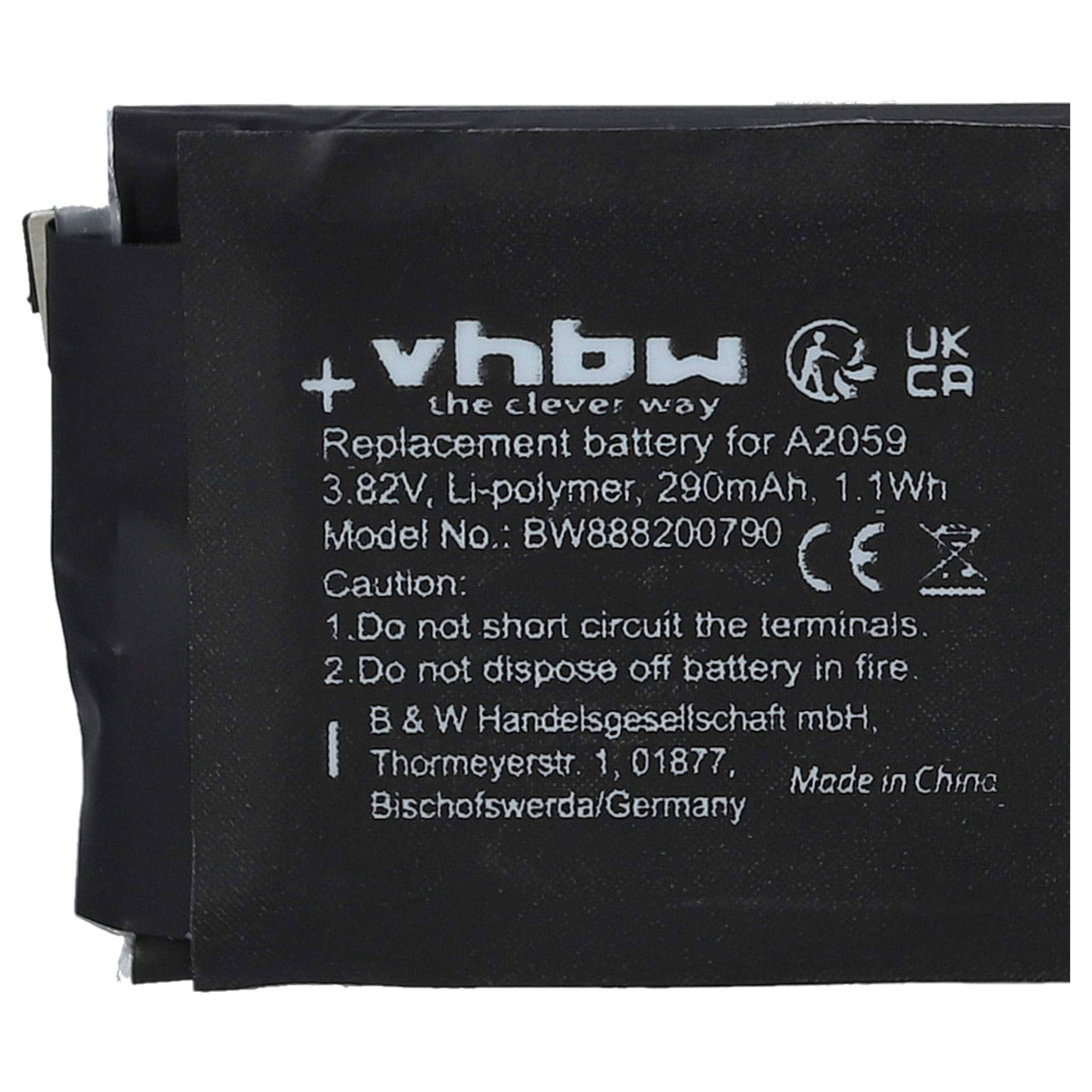 vhbw Akku kompatibel mit Apple Watch Serie 4 44mm | A1976 Smartwatch Uhr Fitnessarmband (290 mAh, 3,82 V, Li-Polymer)-5
