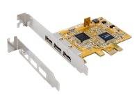 EXSYS EX-11053 USB 2.0 PCIe Karte mit 3 Ports-0
