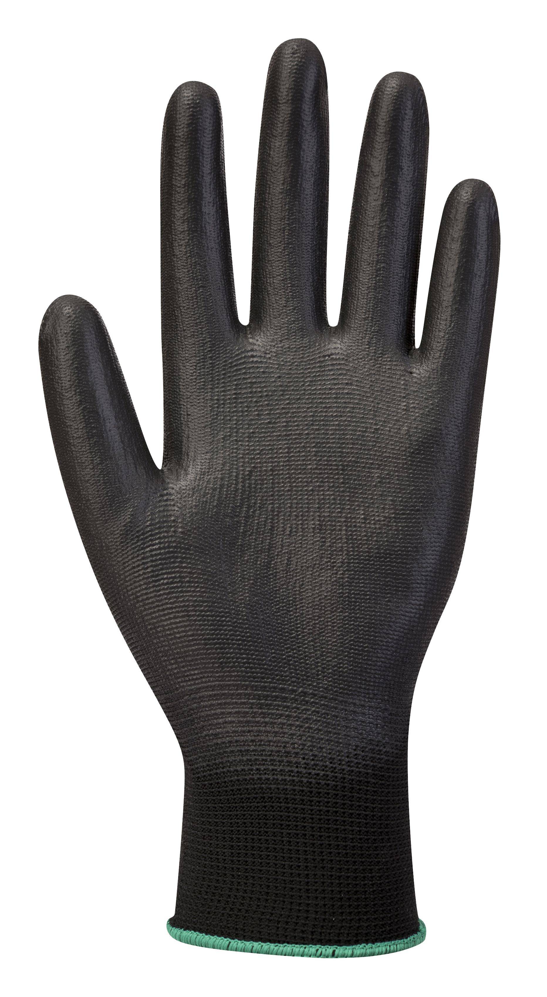 Portwest PU Handflächen Handschuh Farbe: Schwarz, Gr.: 10 (XL)-2