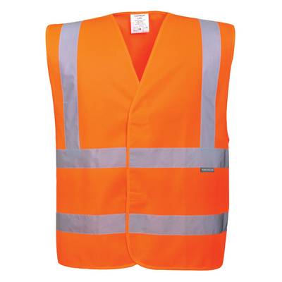 Portwest 2-Reflex-Warnschutzweste mit Schulterstreifen Farbe: Orange, Gr.: L/XL-0