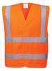 Portwest 2-Reflex-Warnschutzweste mit Schulterstreifen Farbe: Orange, Gr.: S/M