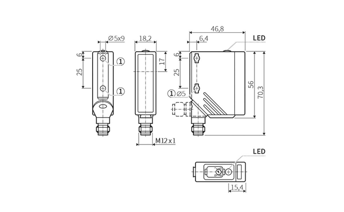 Einweglichtschranke/ Optischer Sensor Sender - AO007 - autosen-1