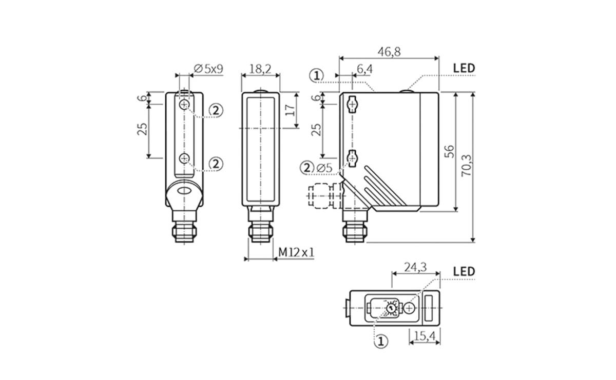 Reflexlichttaster/ Optischer Sensor - AO005 - autosen-1