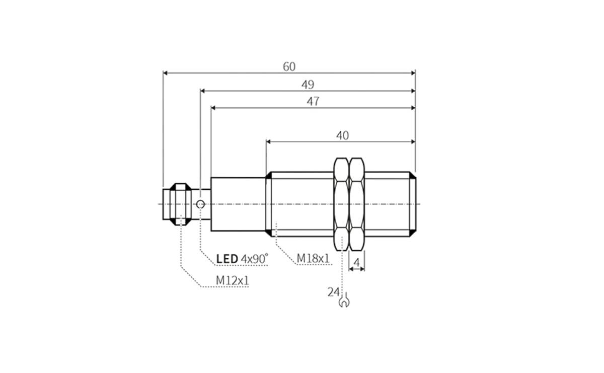 Reflexlichtschranke/ Optischer Sensor M18 - M18x1 - AO014 - autosen-1