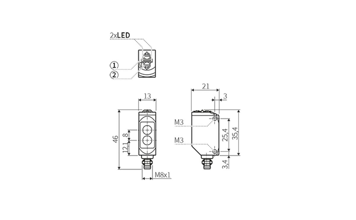 Reflexlichttaster/ Optischer Sensor - AO024 - autosen-1