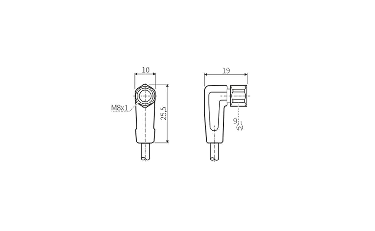 Sensorleitung M8 4P PVC 5m IP69K - 5 m - PVC-Kabel - AA016 - autosen-2