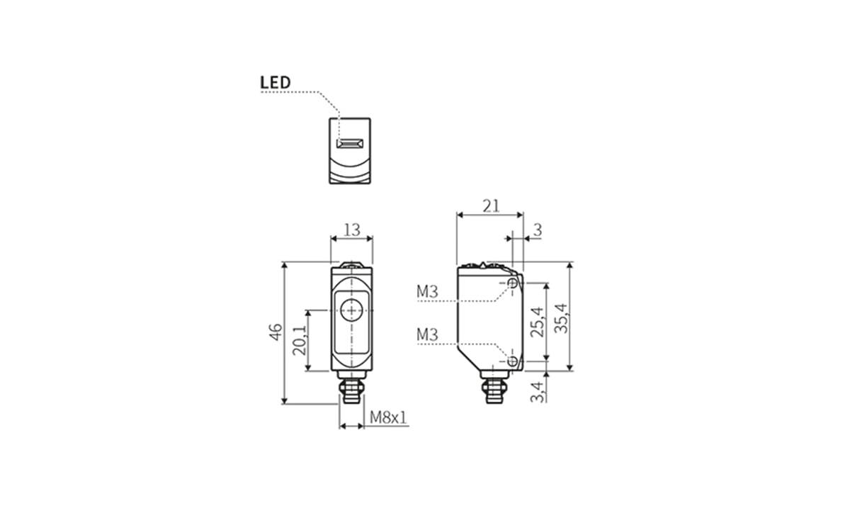 Einweglichtschranke/ Optischer Sensor Sender - AO027 - autosen-1