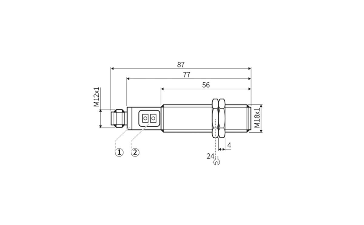 Kapazitiver Sensor mit M18 - M18x1 - AC001 - autosen-2